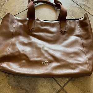Authentic Leather Coach Carryall